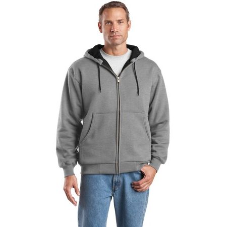 CornerStone - Heavyweight Full-Zip Hooded Sweatshirt with Thermal Lining.  CS620