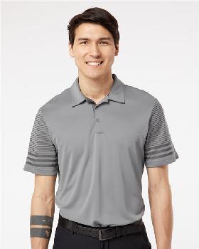 Adidas - Striped Sleeve Polo. A490